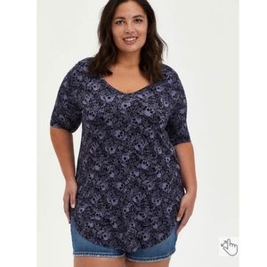 💀SKULL💀PRINT TUNIC TEE